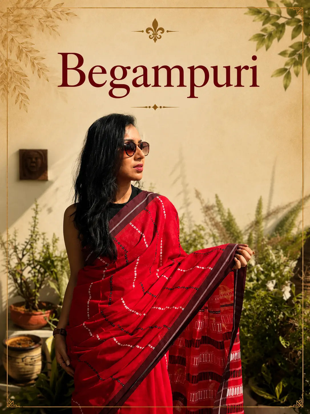 Handwoven Begampuri cotton saree collection featuring pure cotton handloom sarees for office wear and everyday elegance