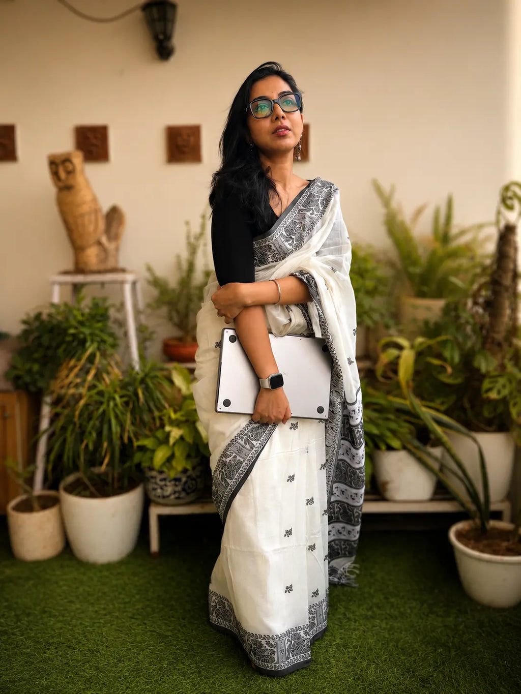 Handwoven Cotton Baluchuri – Mrinalini