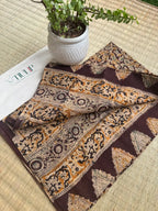 Hand-block Cotton Kalamkari – Dharalekha
