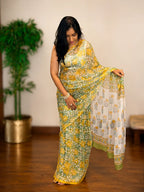 Chiffon Saree-Sunlit Petals