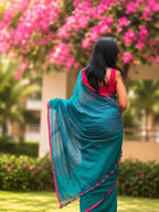 Handwoven Cotton Jamdani Saree – Aarini