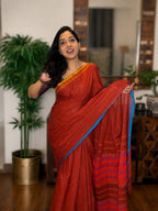 Handwoven Dhaniakhali – Kumkum