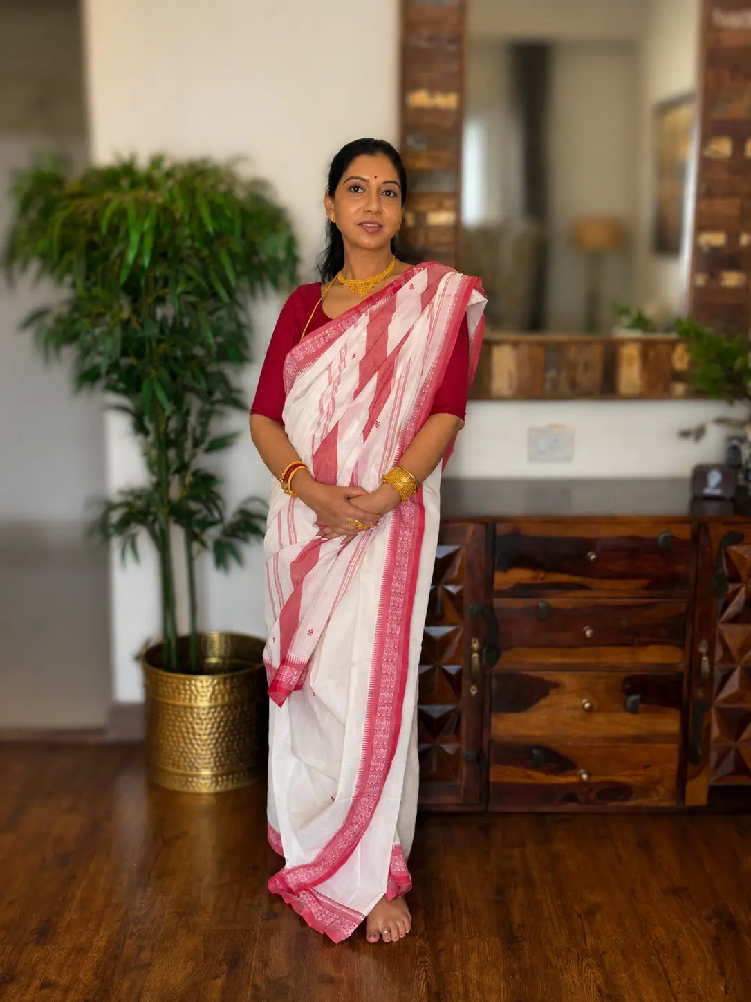 Handwoven Dhaniakhali – Shiuli