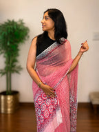 Chiffon Saree-Rose Petal