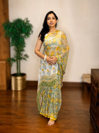Chiffon Saree-Sunlit Petals