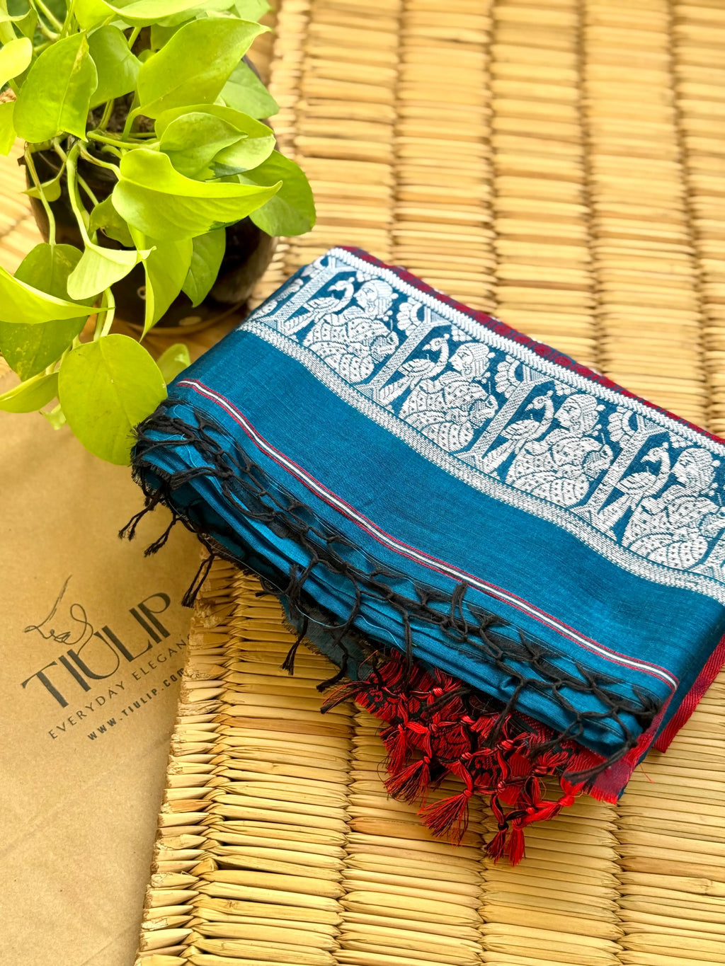 Handwoven Cotton Baluchuri – Raktaneel