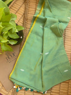 Handwoven Cotton Jamdani Saree – Harini