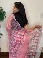 Chiffon Saree-Rose Petal