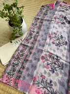Chiffon Saree-Blush Blossom