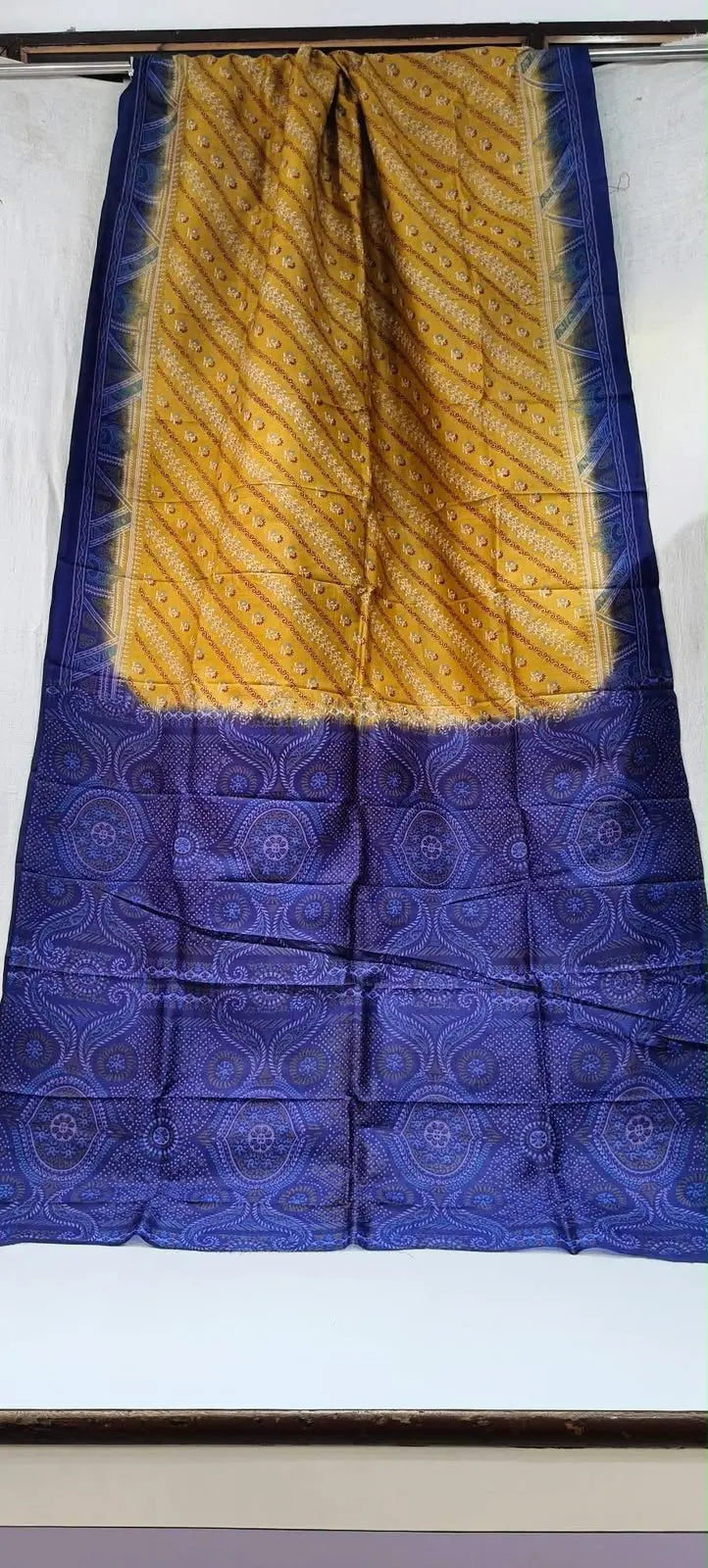 Hemangini pure handwoven yellow Murshidabad silk saree with a soft lustrous finish and elegant drape for weddings and festive occasions